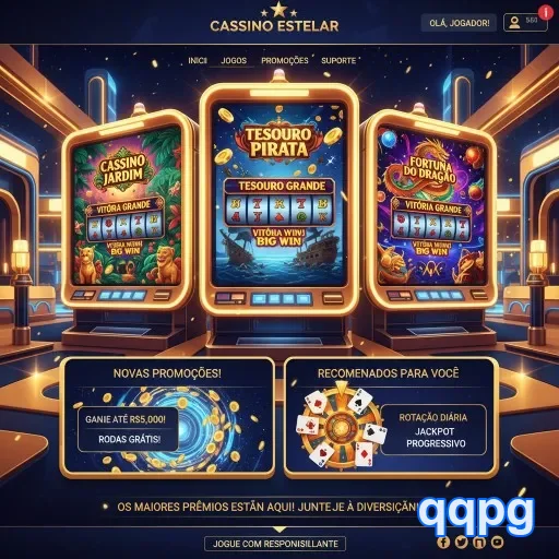 Ilustração de Experimente o aplicativo cassino qqpg para Android e iOS