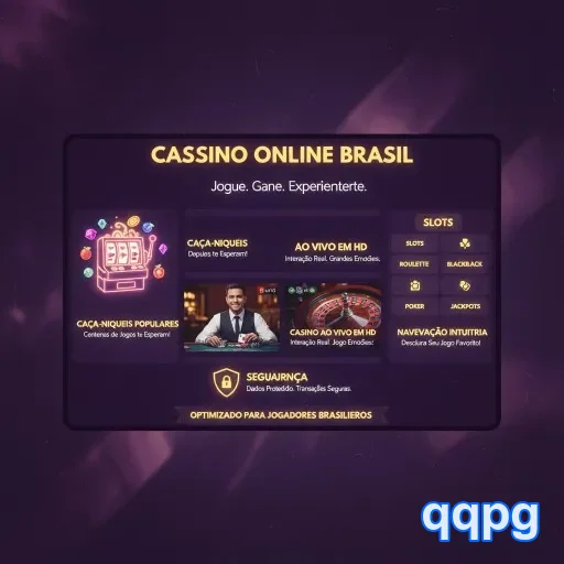 Ilustração de Acesse a plataforma segura de cassino online qqpg